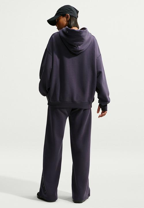 Nike - W Nk Fleece Oversized Pullover Top - Gridiron/Sail