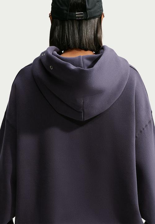 Nike - W Nk Fleece Oversized Pullover Top - Gridiron/Sail