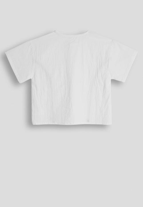 Pop Candy - Side seam binded tee - white