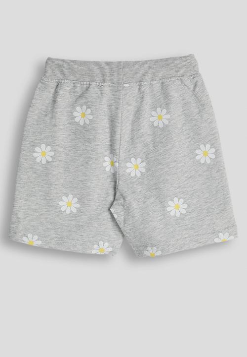 Pop Candy - Daisy aop shorts - grey
