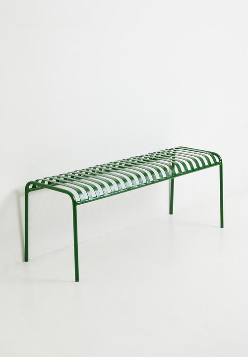 Sixth Floor - Almari Metal Bench Moss - Olive