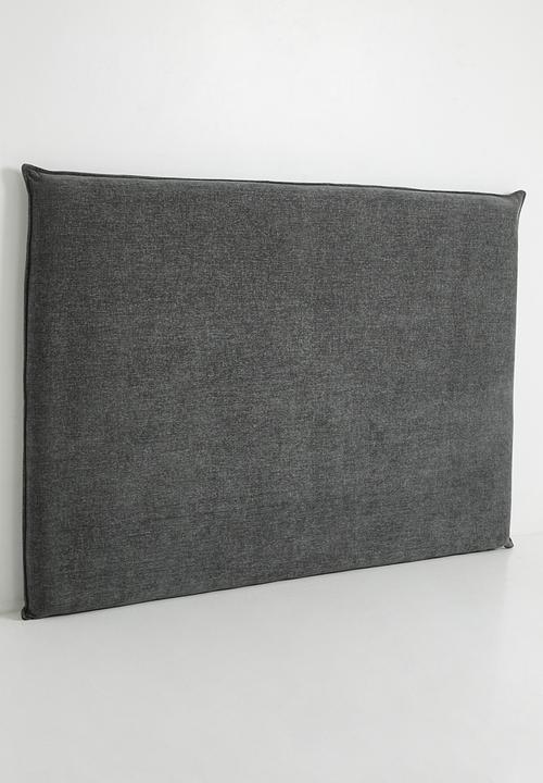 Sixth Floor - Sabie Slip Cover Headboard Plush Linen - Charcoal