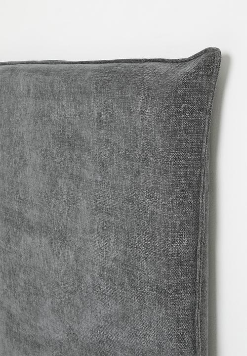 Sixth Floor - Sabie Slip Cover Headboard Plush Linen - Charcoal