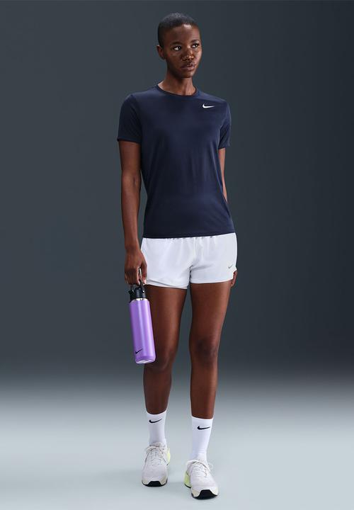 Nike - W Nike Dri-Fit T-shirt - Midnight Navy/White