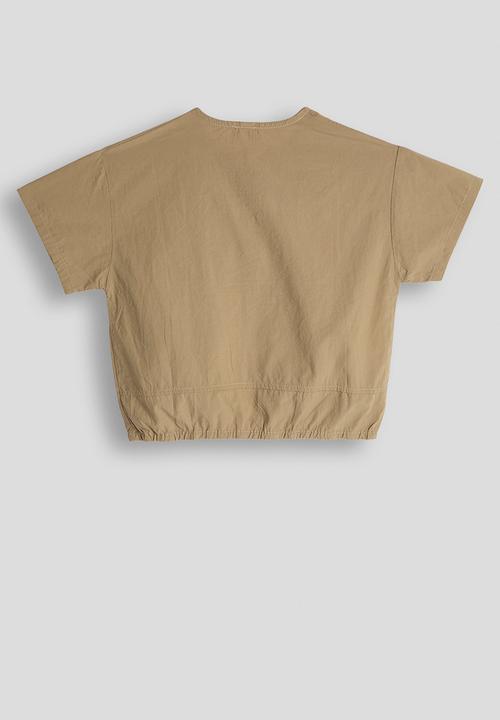 Pop Candy - Henley-style shirt - khaki brown