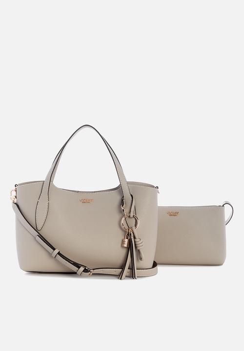 GUESS - Melody 2 In 1 Satchel -Light Taupe