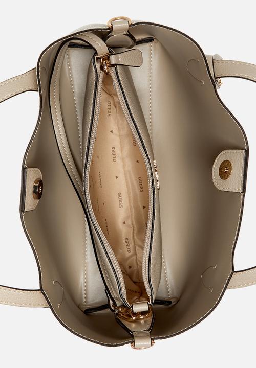 GUESS - Melody 2 In 1 Satchel -Light Taupe