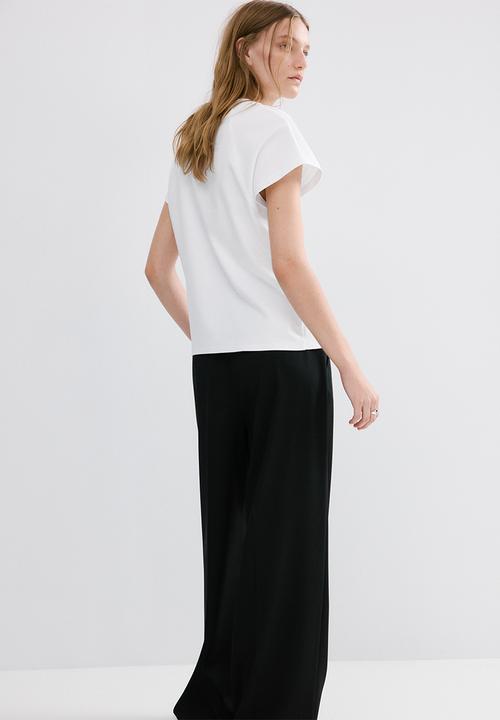 MANGO - T-shirts evilla - white