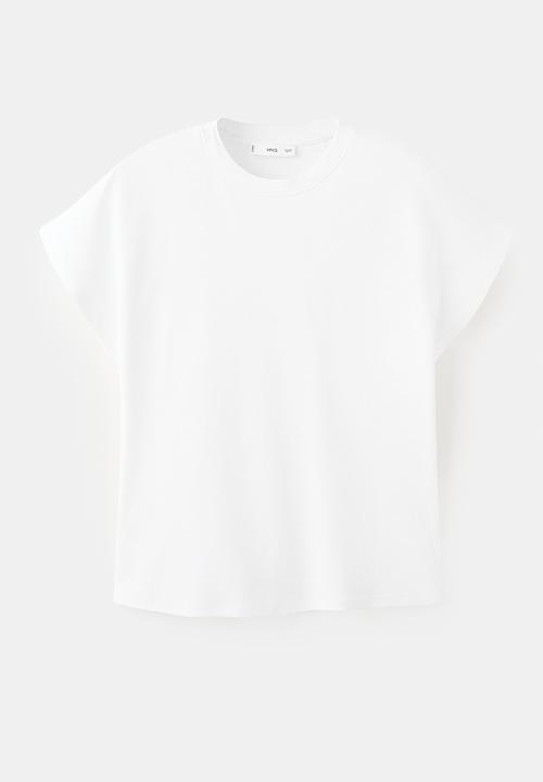 MANGO - T-shirts evilla - white