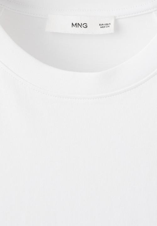 MANGO - T-shirts evilla - white