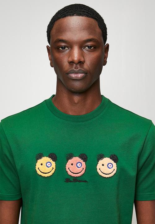 Ben Sherman - Happy Bears Chenille Applique 260Gsm - Forest Green