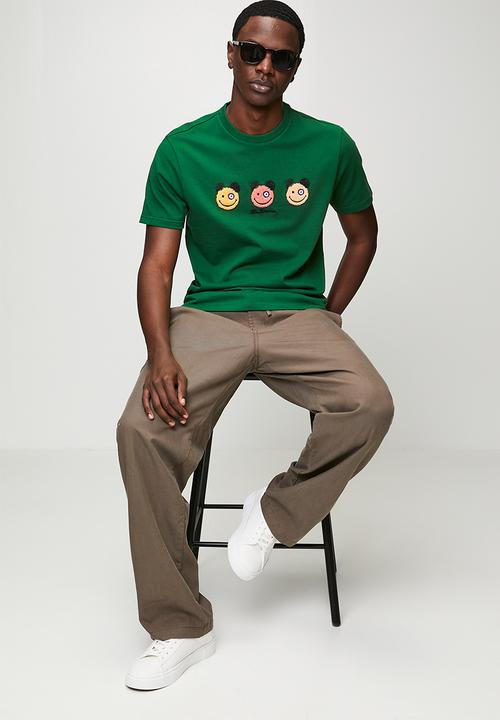 Ben Sherman - Happy Bears Chenille Applique 260Gsm - Forest Green