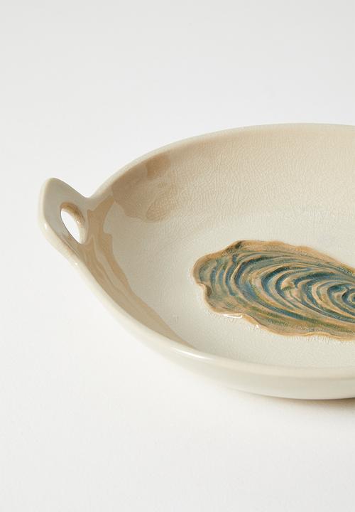 Sixth Floor - Stoneware Oyster Bowl - Natural