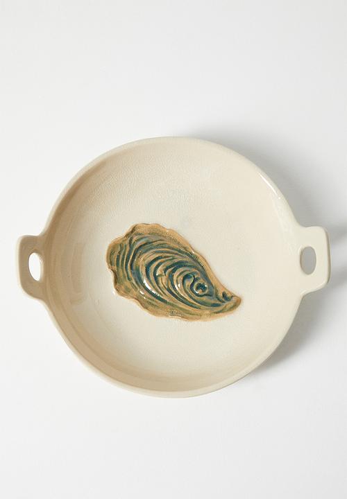 Sixth Floor - Stoneware Oyster Bowl - Natural