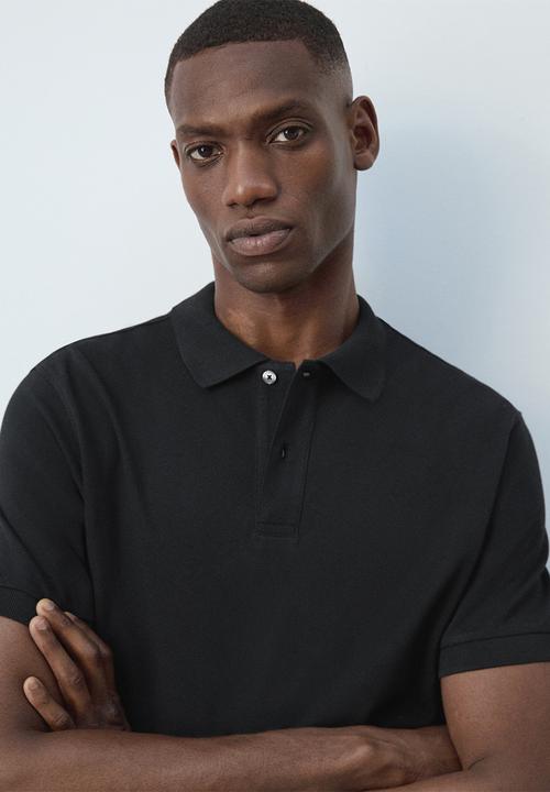 MANGO - Poloshirt Rea - Black