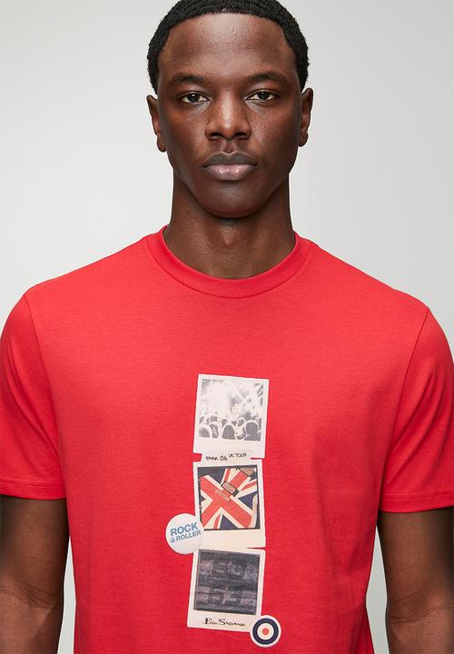 Ben Sherman - Brit Pop Throwback Tee Shirt - Red