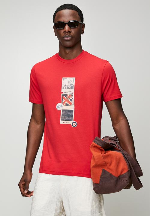 Ben Sherman - Brit Pop Throwback Tee Shirt - Red