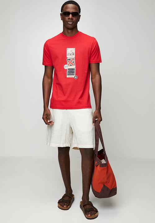 Ben Sherman - Brit Pop Throwback Tee Shirt - Red