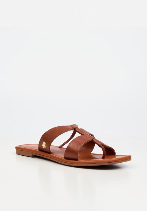 Nicci Tyler - Amalfi 1 Leather Slide Sandal - Tan