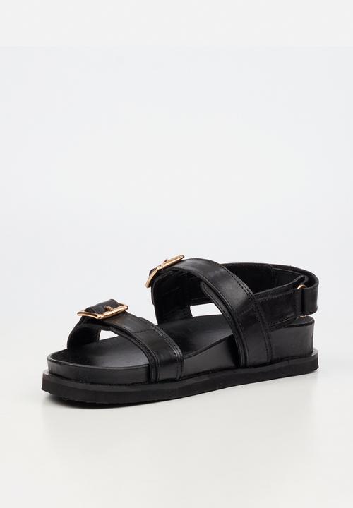 Nicci Tyler - Mariella 1 Leather Slingback Sandal - Black