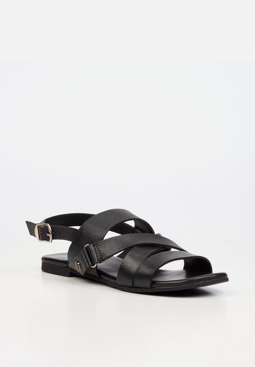 Nicci Tyler - Perla 1 Leather Slingback Sandal - Black