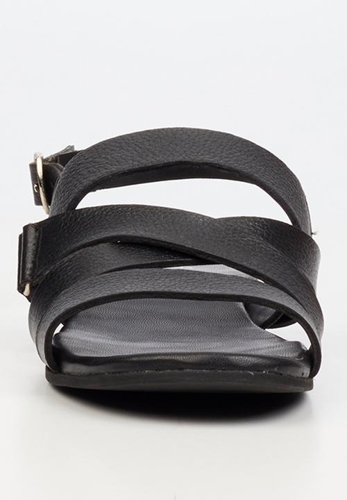 Nicci Tyler - Perla 1 Leather Slingback Sandal - Black
