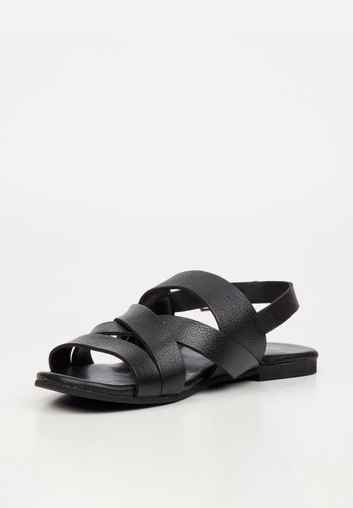 Nicci Tyler - Perla 1 Leather Slingback Sandal - Black