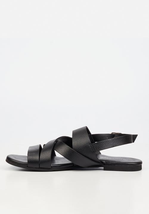 Nicci Tyler - Perla 1 Leather Slingback Sandal - Black