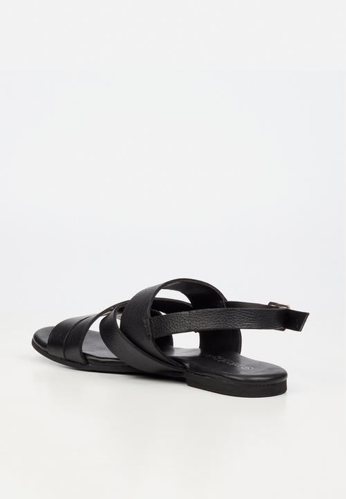 Nicci Tyler - Perla 1 Leather Slingback Sandal - Black