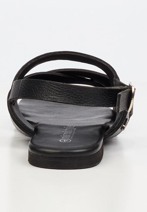 Nicci Tyler - Perla 1 Leather Slingback Sandal - Black