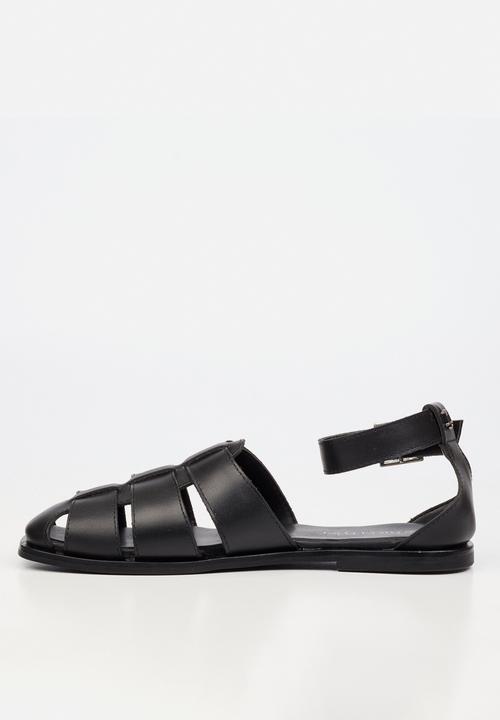 Nicci Tyler - Silvia 1 Leather Fisherman - Black