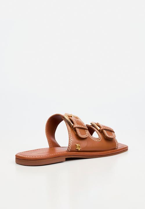 Nicci Tyler - Toledo 1 Leather Slide Sandal - Tan