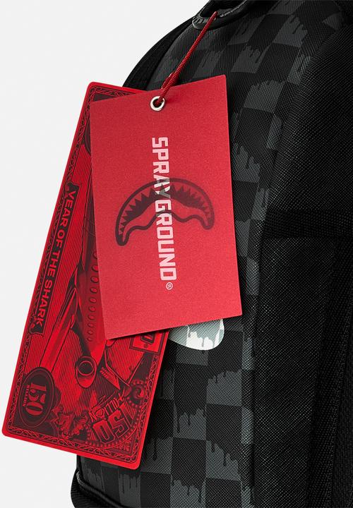 Sprayground - Drip Check Shark Backpack - Black Multi