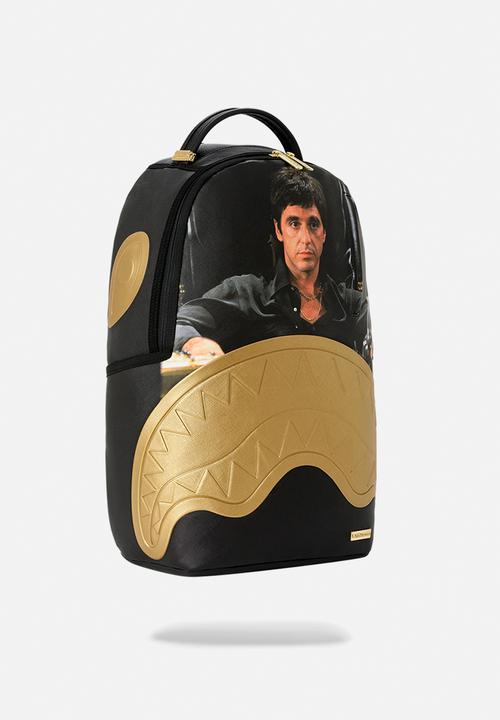 Sprayground - Scarface Gold Embossed Backpack - Black Multi