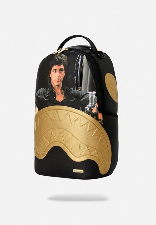 Sprayground - Scarface Gold Embossed Backpack - Black Multi