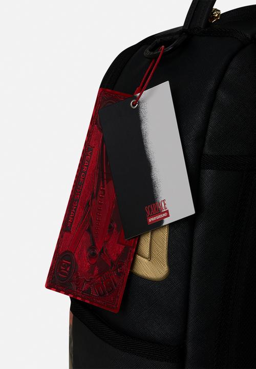 Sprayground - Scarface Gold Embossed Backpack - Black Multi