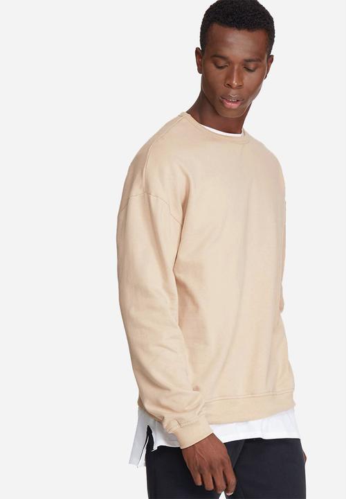 basicthread - Oversized drop shoulder pullover crew sweat
