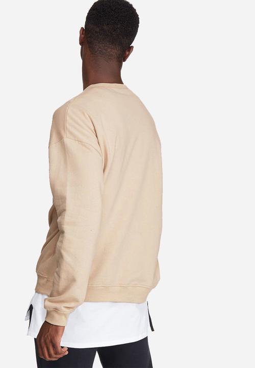basicthread - Oversized drop shoulder pullover crew sweat