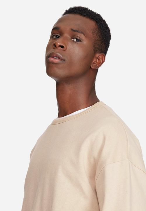 basicthread - Oversized drop shoulder pullover crew sweat