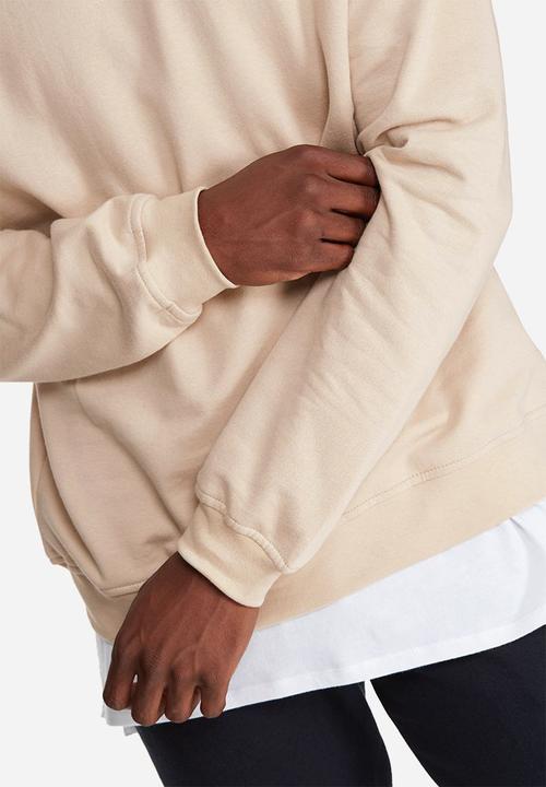 basicthread - Oversized drop shoulder pullover crew sweat