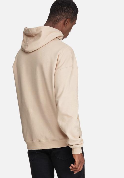 basicthread - Oversized drop shoulder pullover hoodie sweat