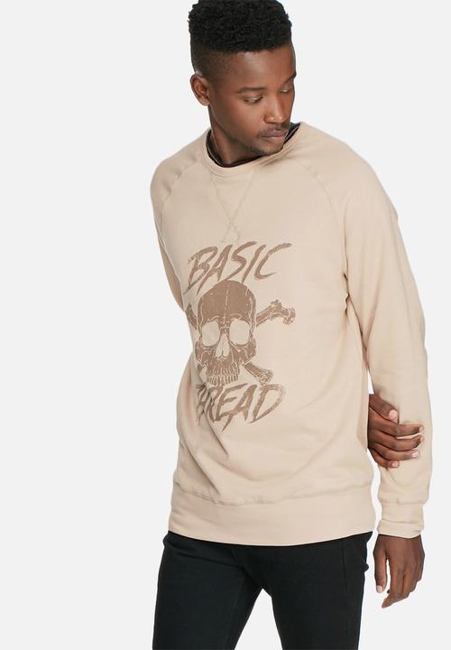 basicthread - Graphic pullover crew sweat