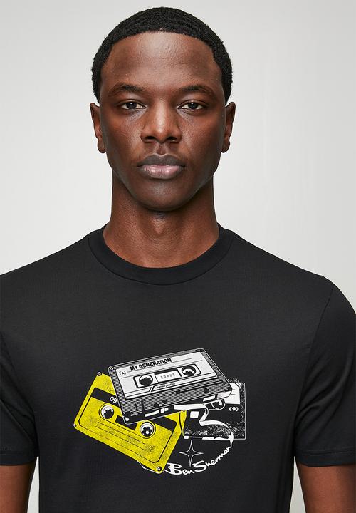 Ben Sherman - Cassette Stack Tee Shirt - Black