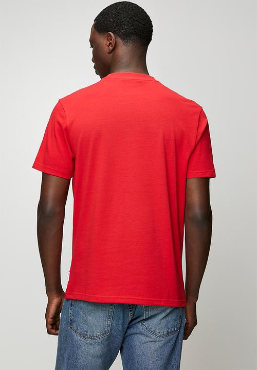 Ben Sherman - Brit Trio Bulldog Tee Shirt 260Gsm  - Red