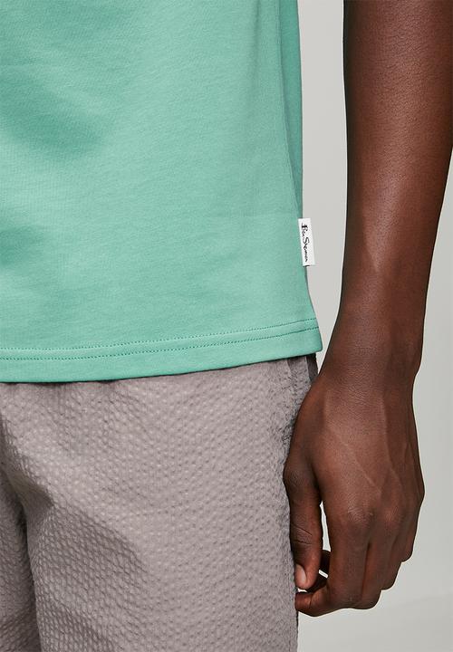 Ben Sherman - Brit Trio Bulldog Tee Shirt 260Gsm  - Sea Green