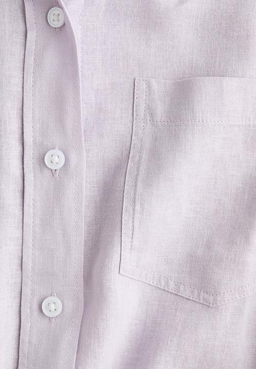 H&M - Linen-blend shirt - light purple