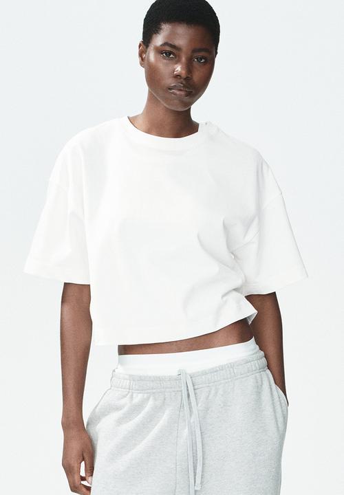 H&M - Boxy T-shirt - white