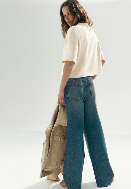 H&M - Boxy t-shirt - pale yellow