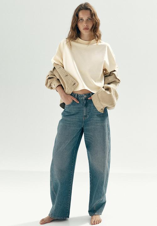 H&M - Boxy t-shirt - pale yellow