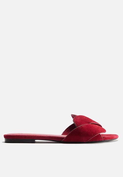 H&M - Leather sandals - red
